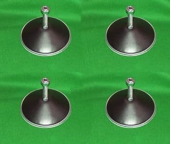 Pool Table Levelling Feet Black Metal Football Snooker Hockey Games Legs
