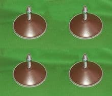 Pool Table Levelling Feet Brown Metal Football Snooker Hockey Games Legs