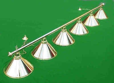 Suspension Lumineuse Pour Table De Billard Rosetta – Chrome – 3 Rails – Modèle ROS3C