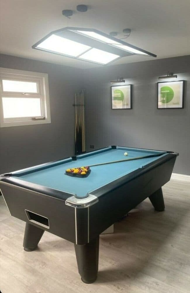 ROSETTA LED 7ft POOL SNOOKER TABLE PRO TOURNAMENT STYLE LIGHT SHADE