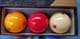 SUPER ARAMITH  61.5mm BALLS PRO CUP 3 CUSHION BALLS CAROM FRENCH ITALIAN BILLIARDS