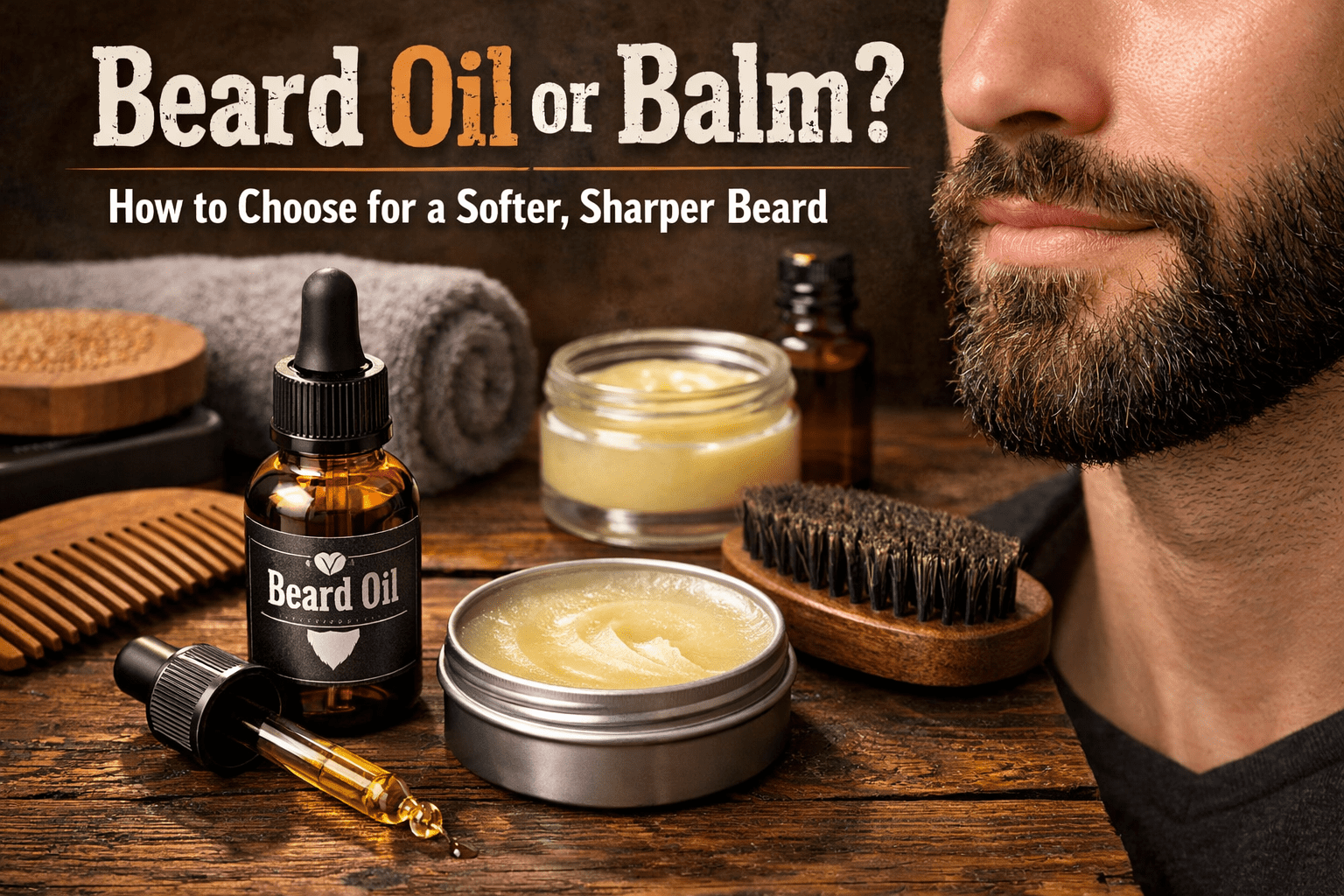 Beard Oil or Balm? How to Choose for a Softer, Sharper Beard