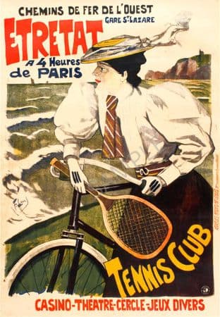 Étretat '24 hours from Paris' French Railway Poster