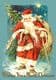 6 Pack of  Vintage Christmas Postcards Santa, Robins, Holly, Girl with Dogs etc