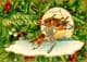 6 Pack of  Vintage Christmas Postcards Santa, Robins, Holly, Girl with Dogs etc