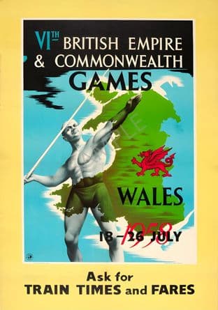 6th Commonwealth games Wales 1958