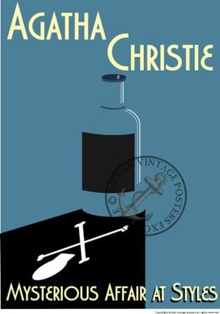 Agatha Christie Poirot The Mysterious Affair at Styles Art Poster