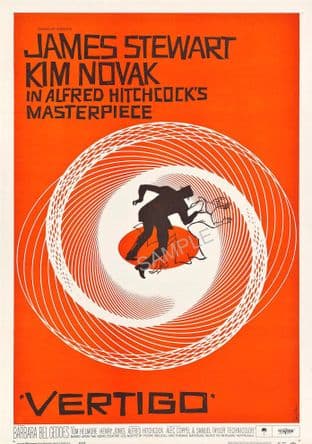 Alfred Hitchcock Vertigo - Movie poster