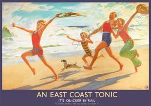 An East Coast Tonic LNER Art Deco Poster