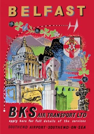 Belfast Vintage Poster