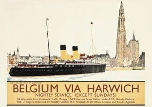 Belgium via Harwich - London & North Eastern Railway