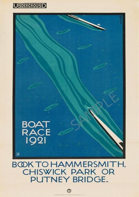 Boat race 1921 by Charles Paine