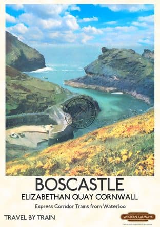 Boscastle Elizabethan Quay, Cornwall,