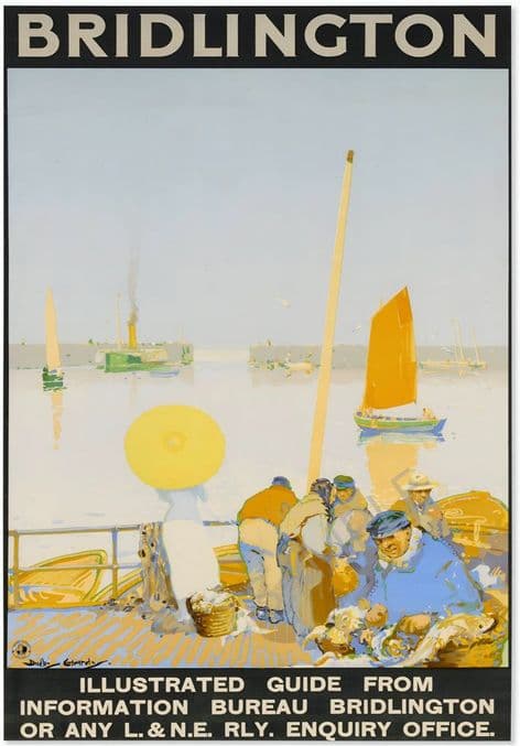 Bridlington Fishermen 1922 LNER Dudley Hardy