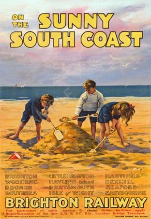 Brighton Railway Sunny South Coast
