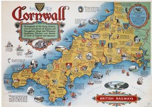 British rail Cornwall Map