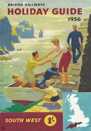 British Railways 1956 South West Holiday Guide Cover