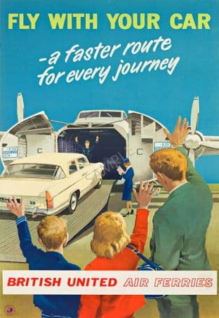 British United Air Ferries ' fly with your car '