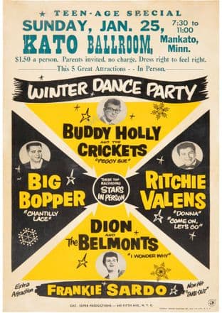 Buddy Holly Winter Dance Party Concert Tour 1959