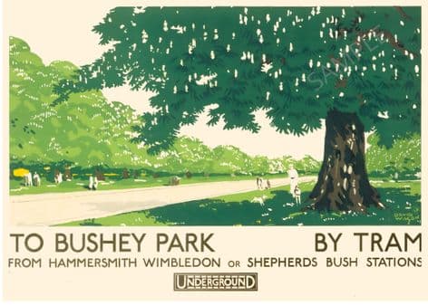 Bushey Park By Tram Hammersmith from Shepherds Bush stations underground