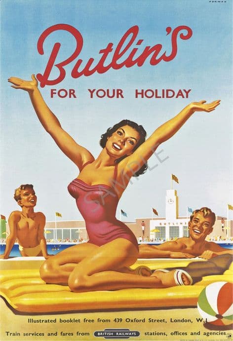 Butlins For Holidays British Rail