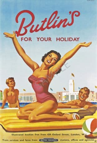 Butlins For Holidays British Rail