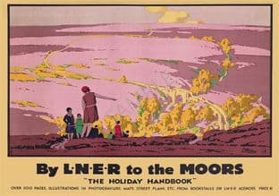 By L.N.E.R To The Moors "The Holiday Handbook." 1930's Johns Littlejohn
