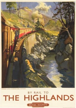 By Rail to the Highlands Monssie gorge Inverness-Shire Cuneo