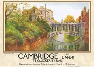 Cambridge University, St. John’s & Bridge of Sighs Landscape
