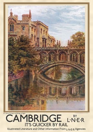 Cambridge University, St. John’s & Bridge of Sighs Portrait