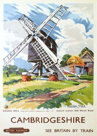 Cambridgeshire Bourn Mill British Railways Old North rd Station