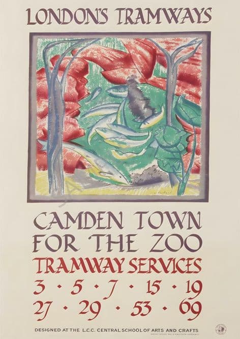 CAMDEN ZOO London Tramways LCC Central School of Arts