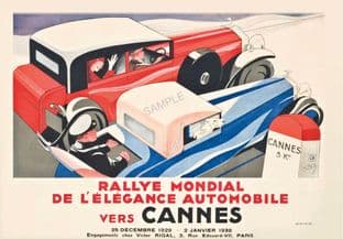 Cannes Rally Art Deco 'World Rally of Automotive Elegance'