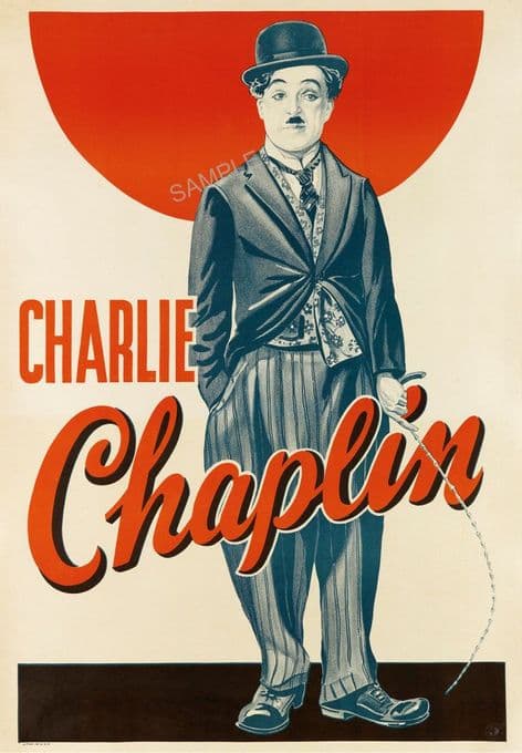 Charlie Chaplin 'The Tramp' Movie poster