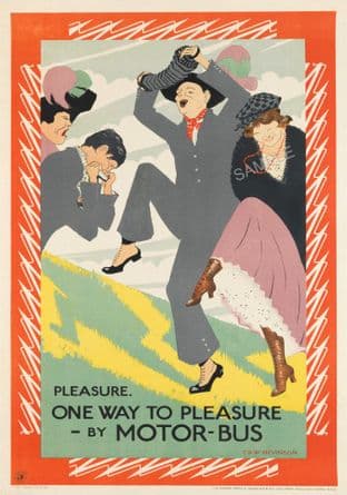 Cockney Dancers London Motorbus Advert