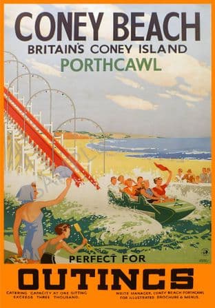 Coney Beach Porthcawl Log Flume perfect for outings