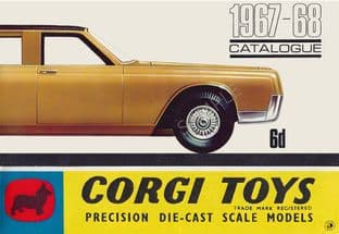 Corgi Toy Catalogue 1967-68 cover