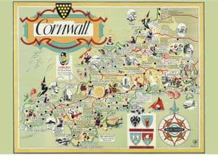 Cornwall British rail railway map