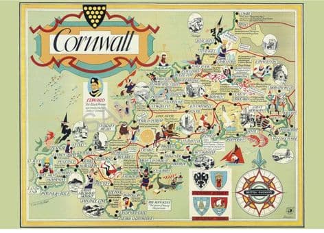 Coverack Poster Cornwall