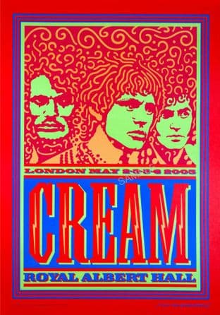 Cream Concert Tour Advert -@ London Royal Albert Hall