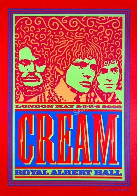 Cream Concert Tour Advert -@ London Royal Albert Hall