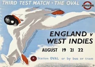 Cricket Test Match England v West Indies 1930 Oval