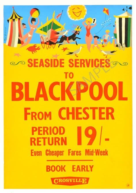 Crosville Bus Coach Blackpool to Chester Seaside Services