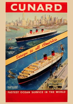 Cunard - Europe to America