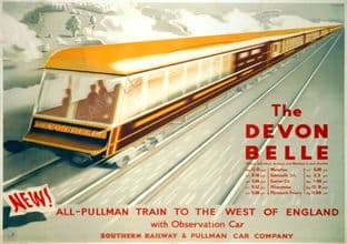 Devon Belle Pullman Train Southern Railway