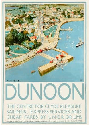 Dunoon Centre for the clyde LMS LNER