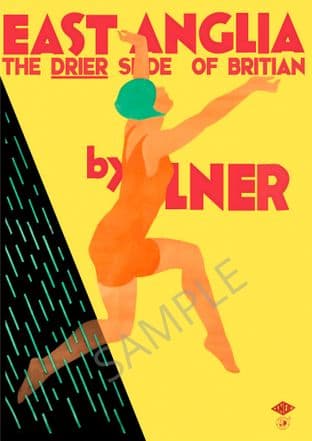 East Anglia - Art Deco Swimmer