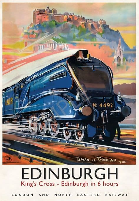 Edinburgh Kings Cross in  6 hours The Coronation London to Scotland