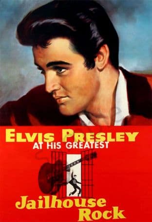 Elvis Presley in Jailhouse Rock - Film Advertising Poster