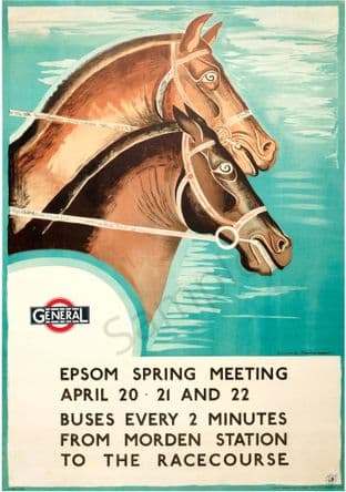 Epsom Races General Buses Advert